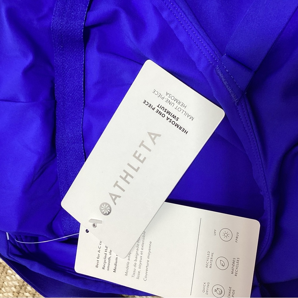 NWT Athleta Blue large Hermosa one piece swimsuit - Picture 9 of 12
